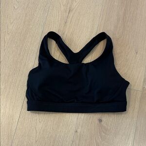 Athleta Black Racerback Sports Bra - size small